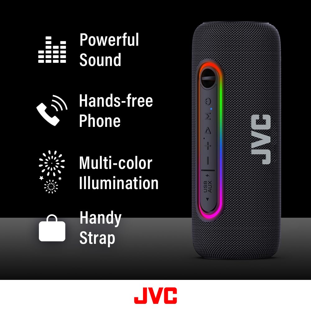 Amazon.com: JVC Illuminated Portable Wireless Speaker with 20W max